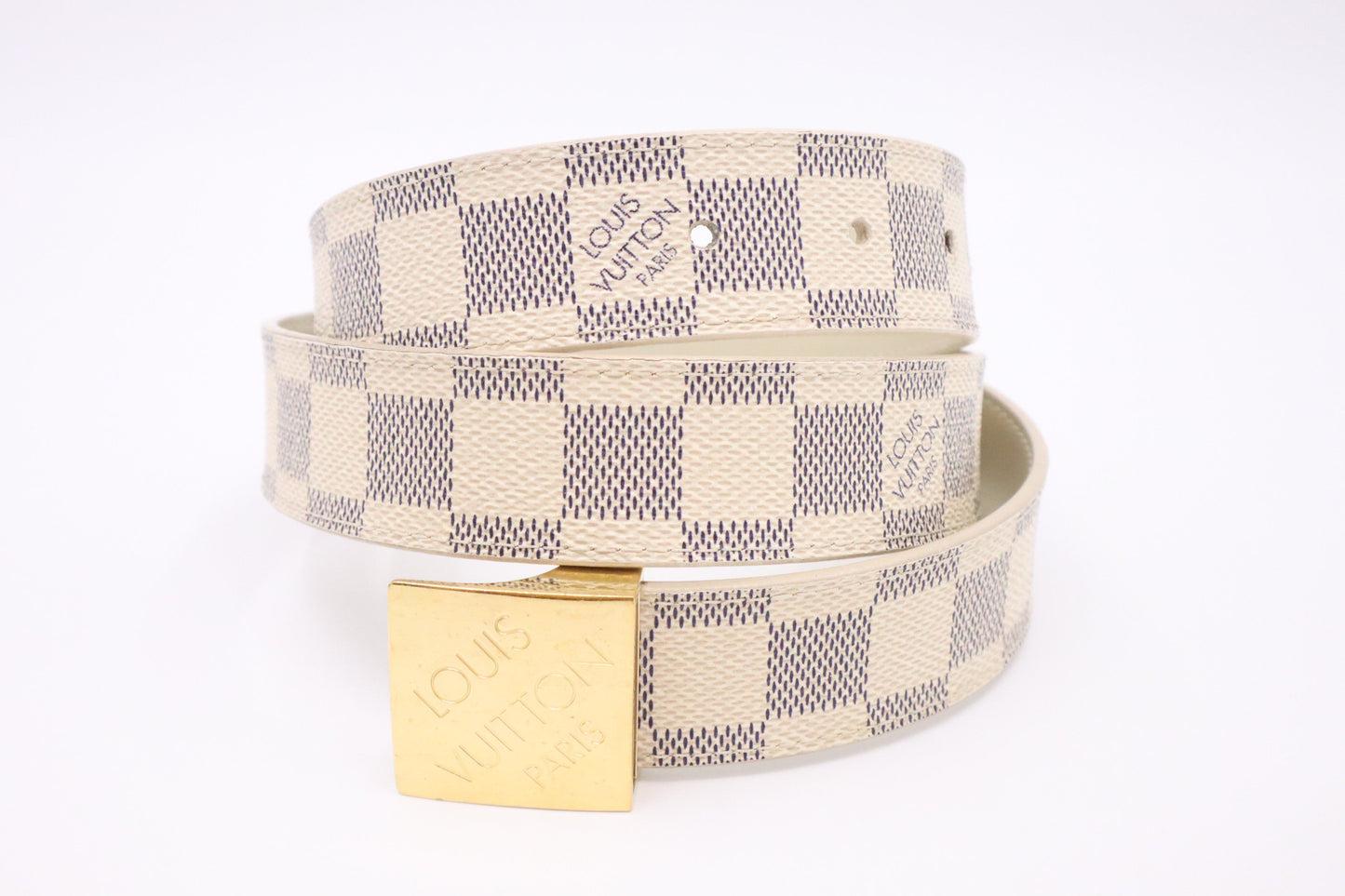 Louis Vuitton Belt in Damier Azur Canvas