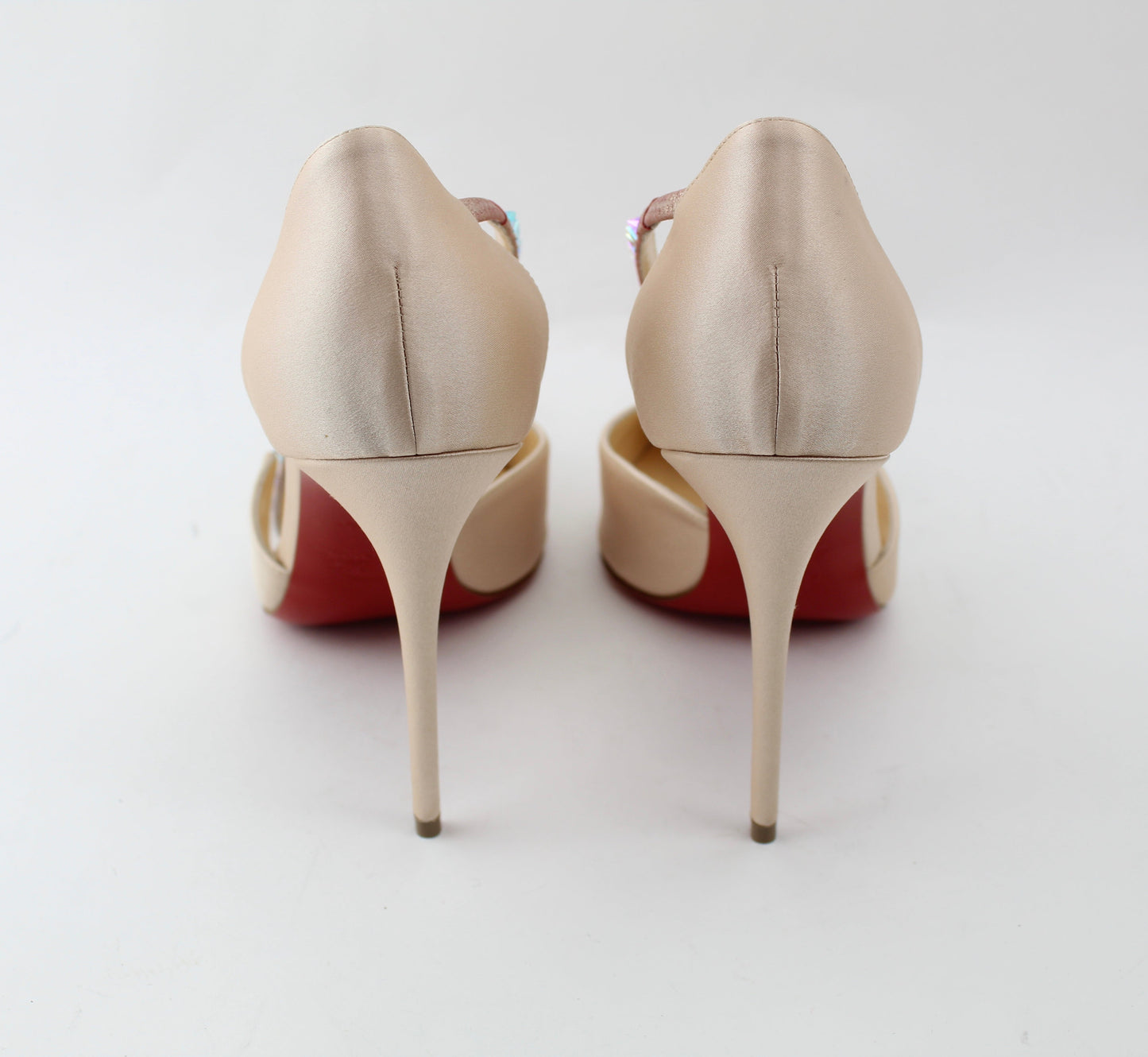 CHRISTIAN LOUBOUTIN KRYSTAL CROSS 100MM SIZE 39