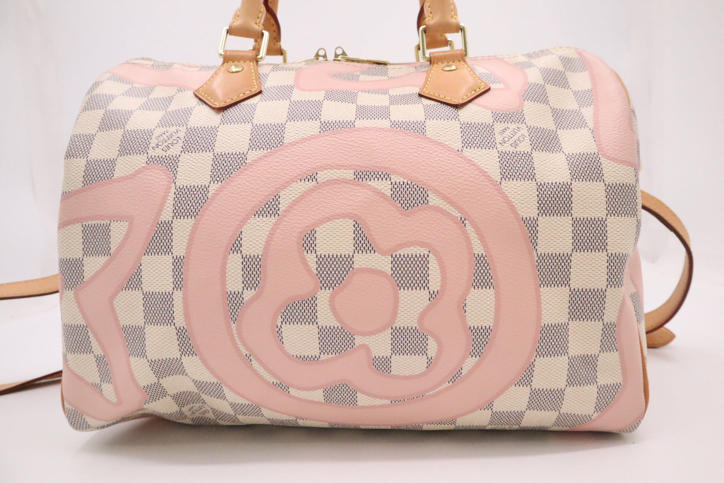 Louis Vuitton Speedy 30 Bandoulier in Tahitienne Damier Azur Canvas