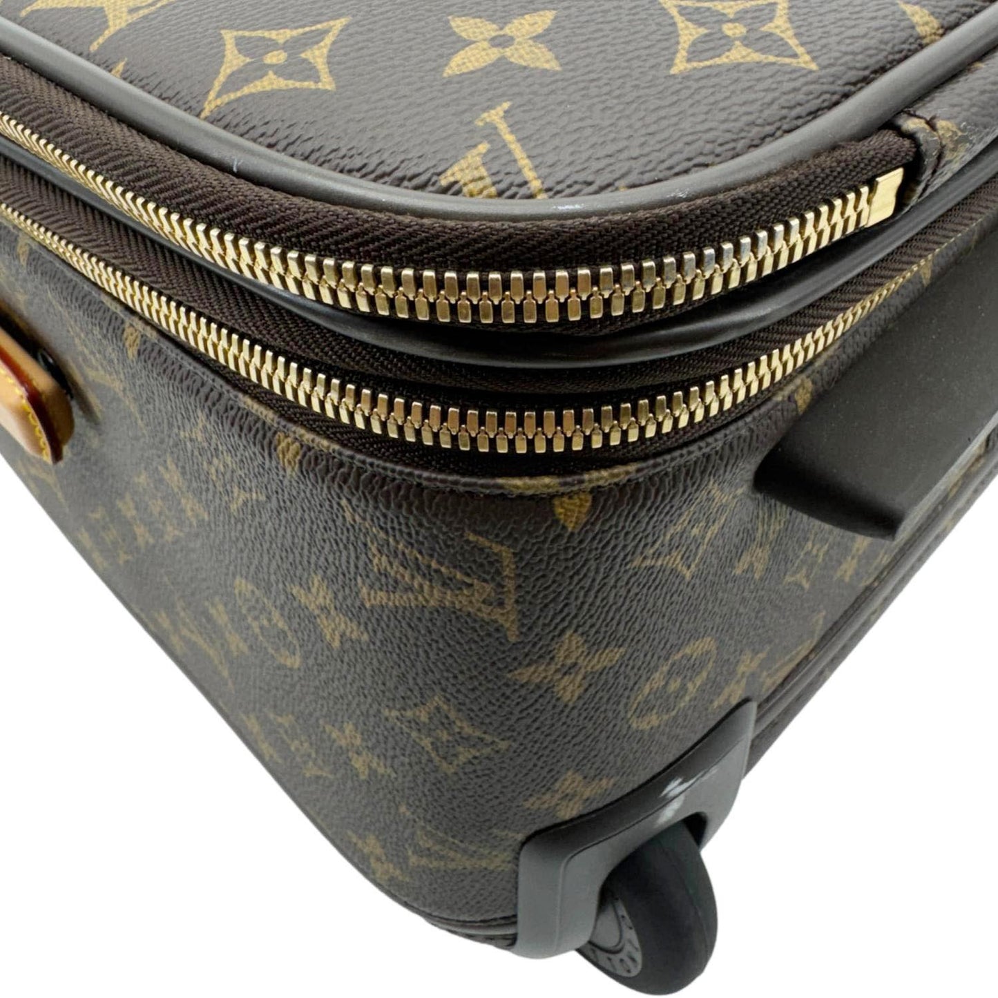 LOUIS VUITTON Pegase 55 Business Luggage Monogram Canvas Travel Bag Brown