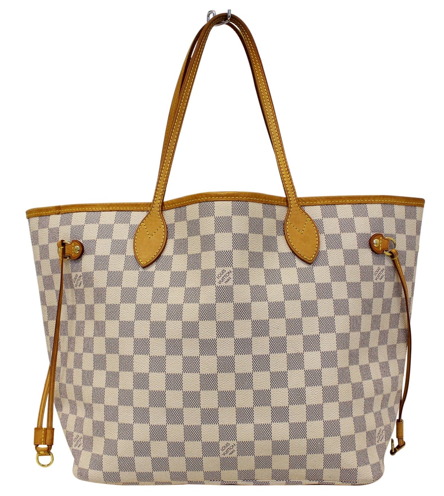 LOUIS VUITTON Damier Azur Neverfull MM Tote Shoulder Bag