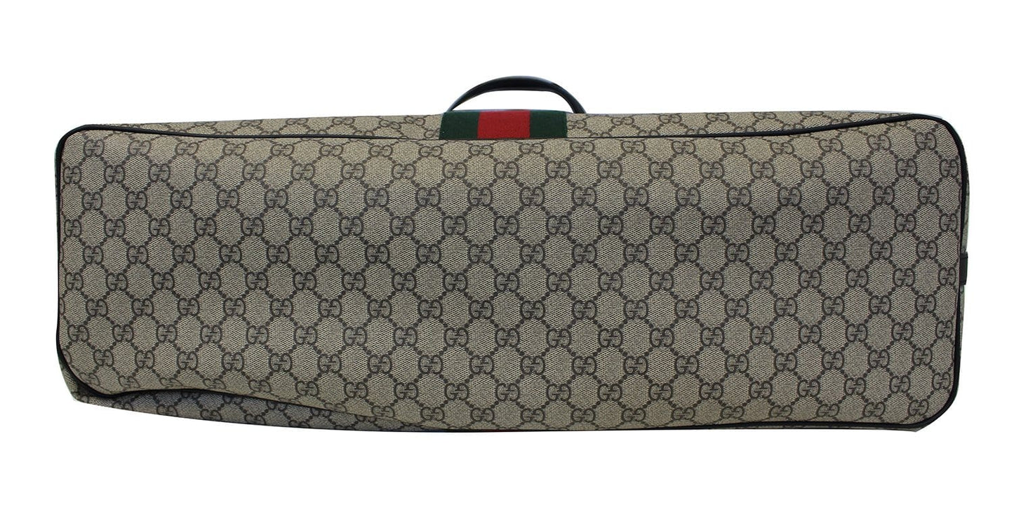 GUCCI GG Supreme Canvas Web Duffle Bag 353406
