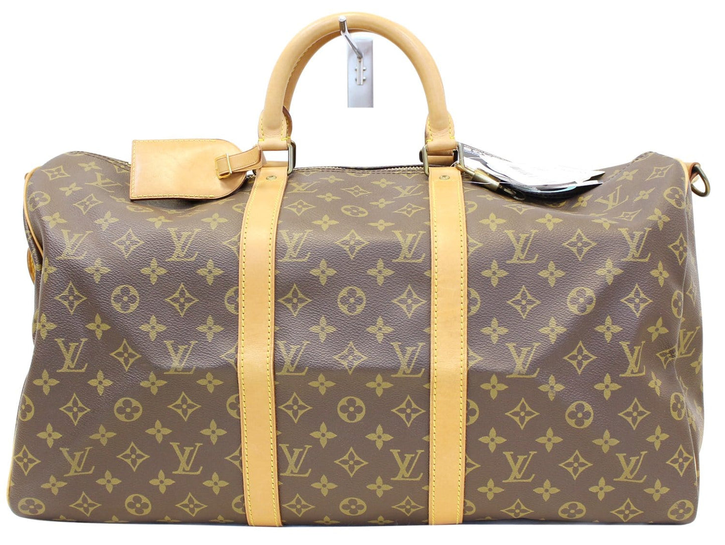 LOUIS VUITTON Monogram Canvas Keepall 50 Bandouliere Travel Bag