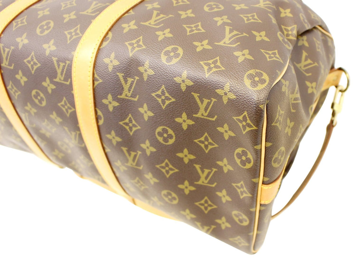 LOUIS VUITTON Monogram Canvas Keepall 50 Bandouliere Travel Bag