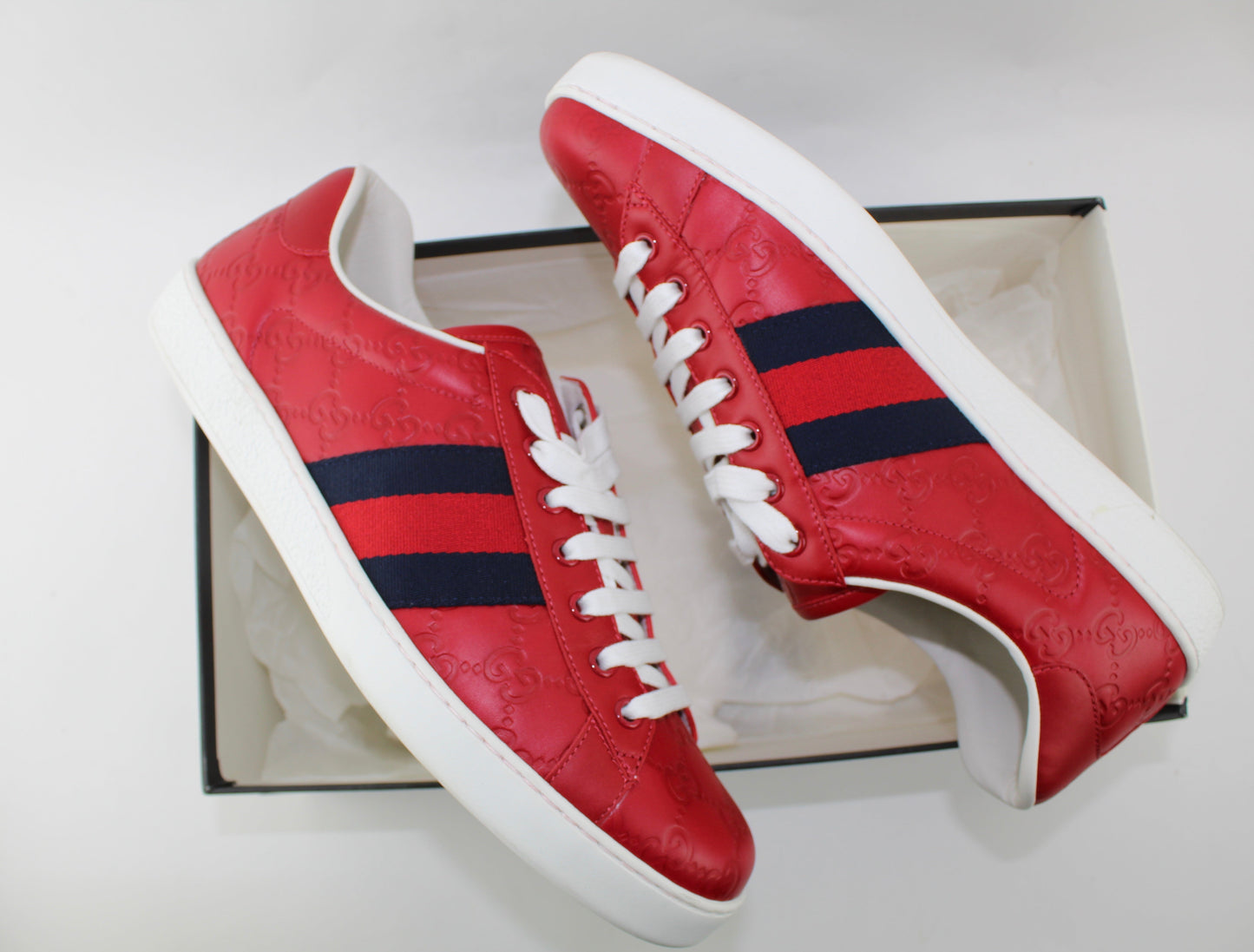 GUCCI ACE SNEAKERS SIZE MEN SIZE 9.5