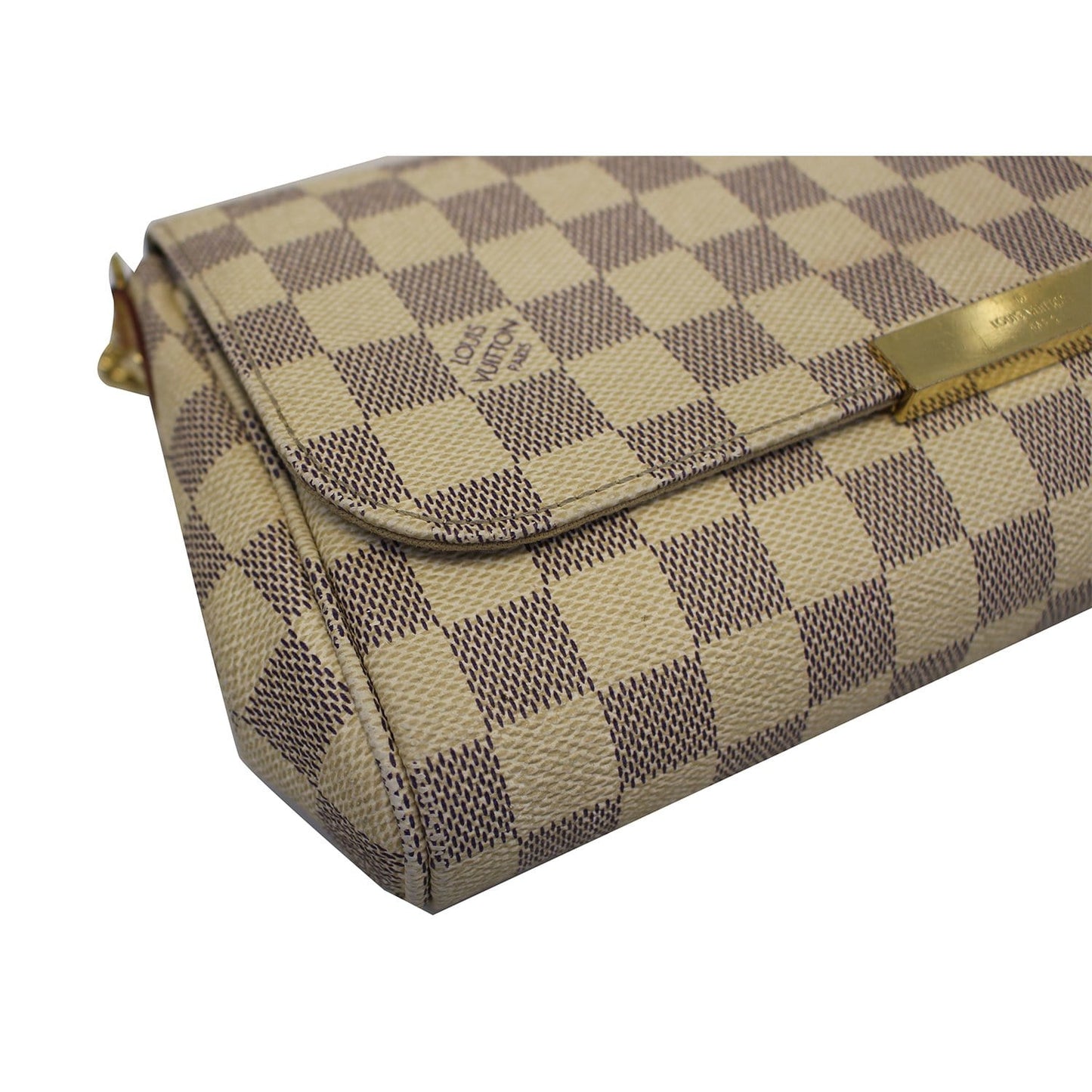 LOUIS VUITTON Favorite MM Damier Azur Shoulder Crossbody Bag