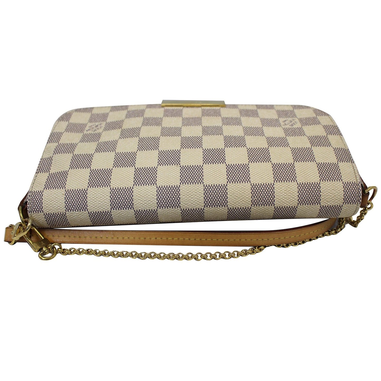 LOUIS VUITTON Favorite MM Damier Azur Shoulder Crossbody Bag