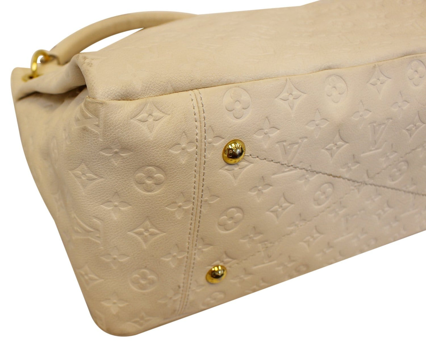 LOUIS VUITTON Monogram Empreinte Leather Artsy MM Neige Shoulder Bag