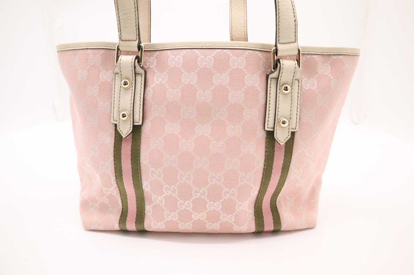 Gucci Small Tote in Pink GG Canvas