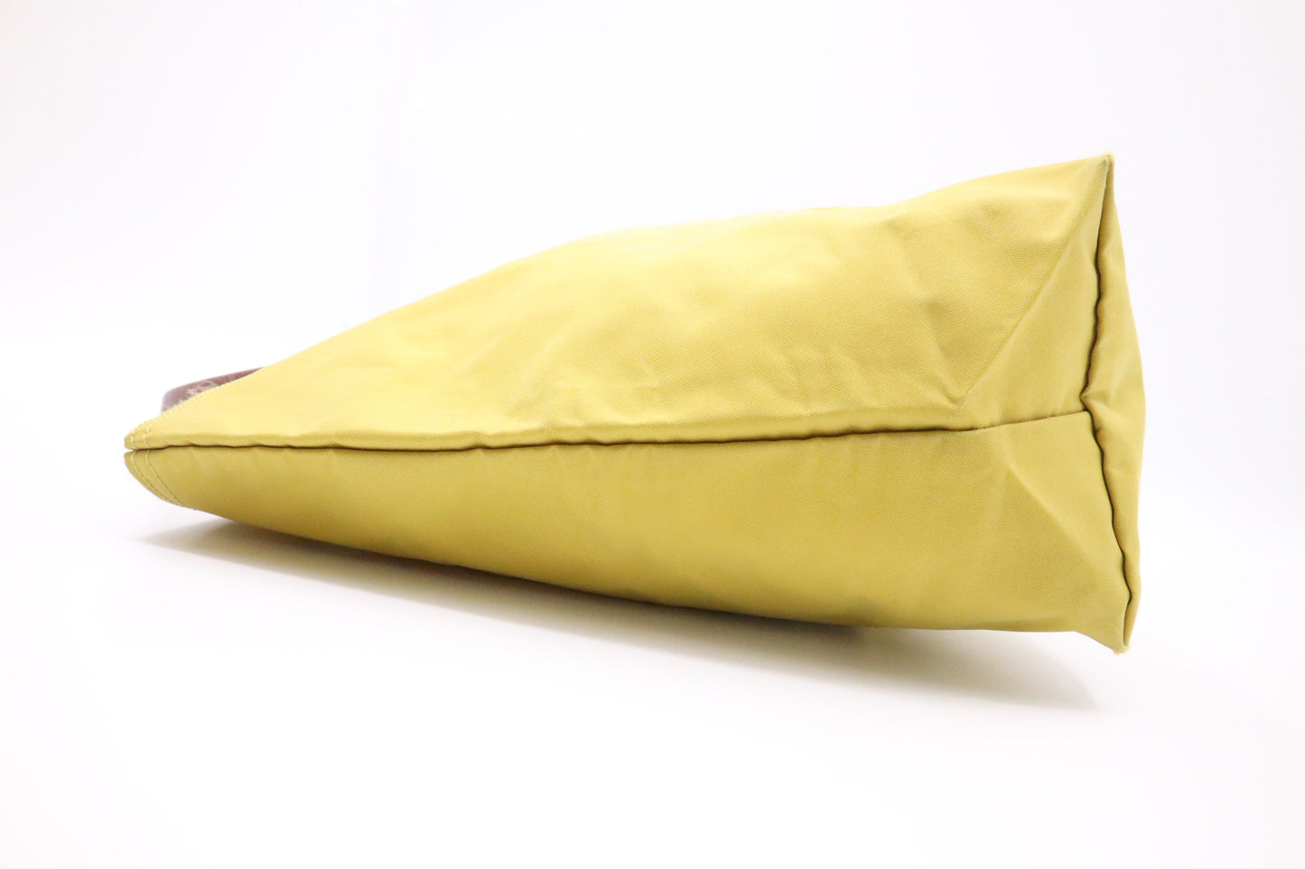 Longchamp Medium Le Pliage Tote in Mustard Yellow Nylon