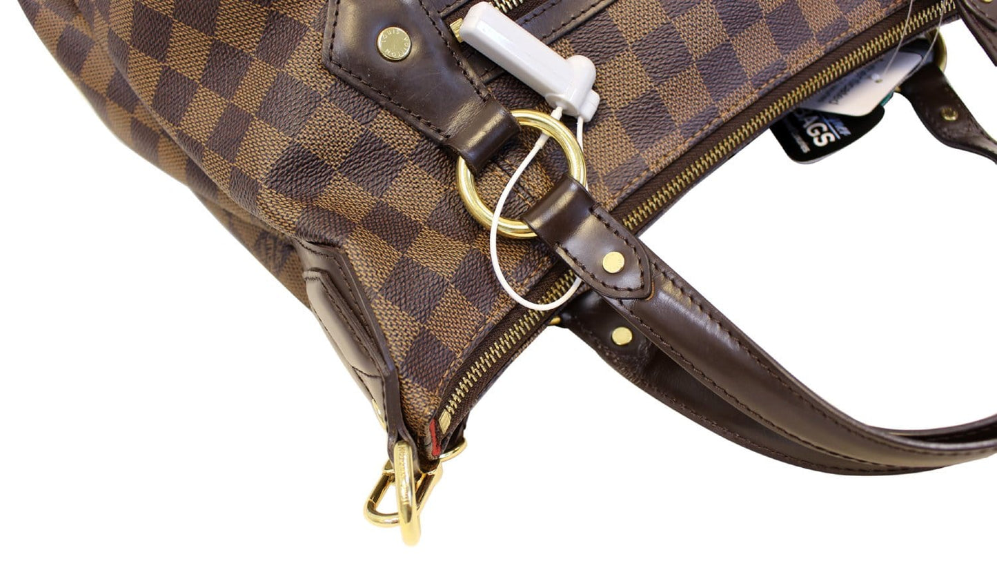LOUIS VUITTON Evora MM Damier Ebene Tote Shoulder Bag