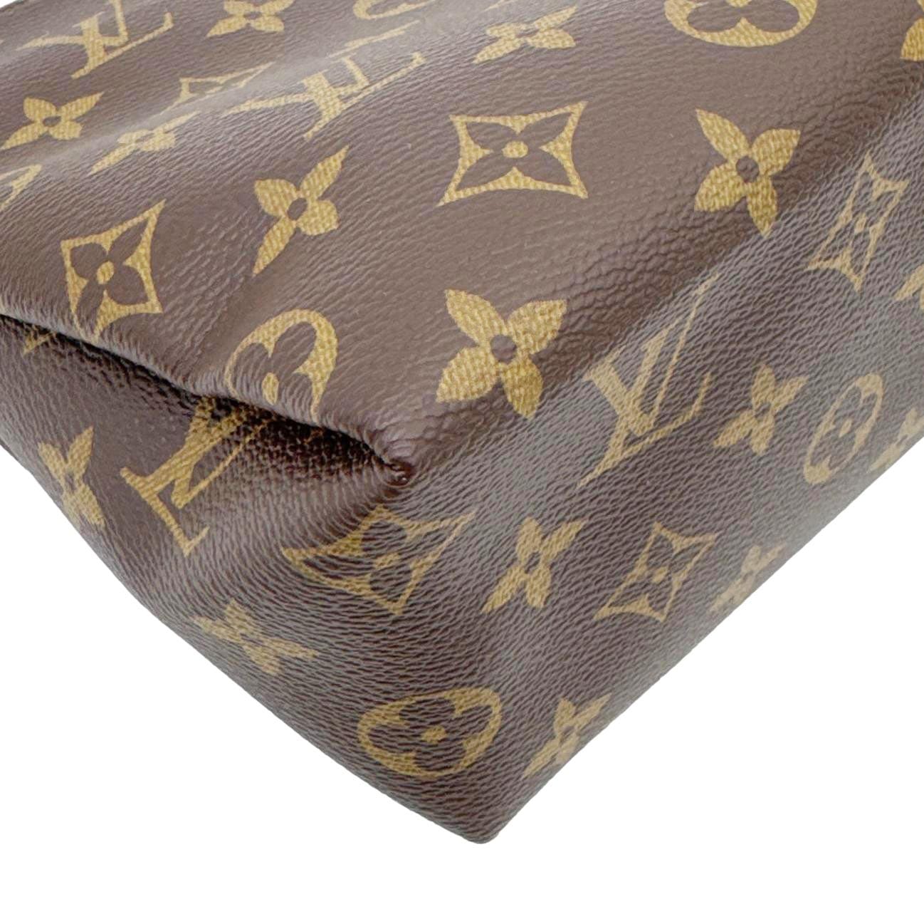 LOUIS VUITTON Pallas Beauty Case Monogram Canvas Pouch Cherry Red