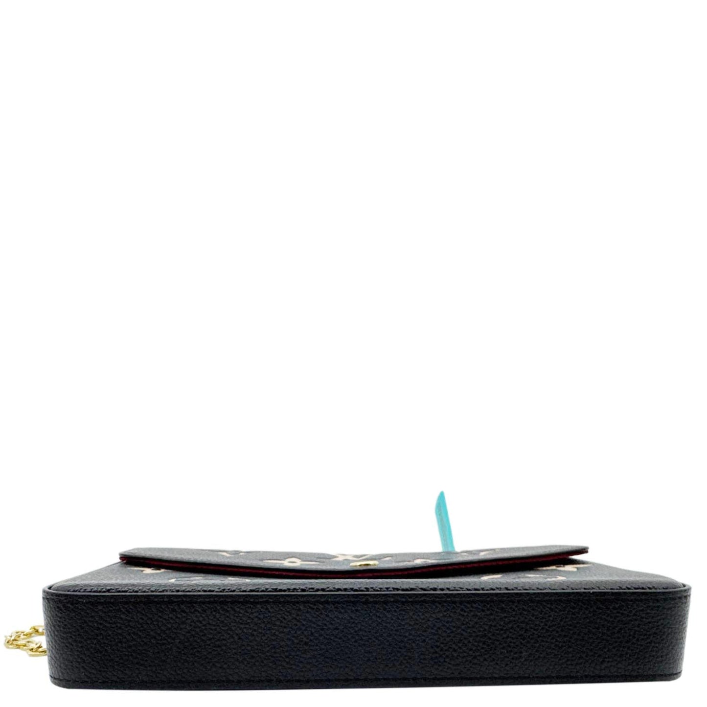 LOUIS VUITTON Felicie Pochette Monogram Empreinte Crossbody Bag Black