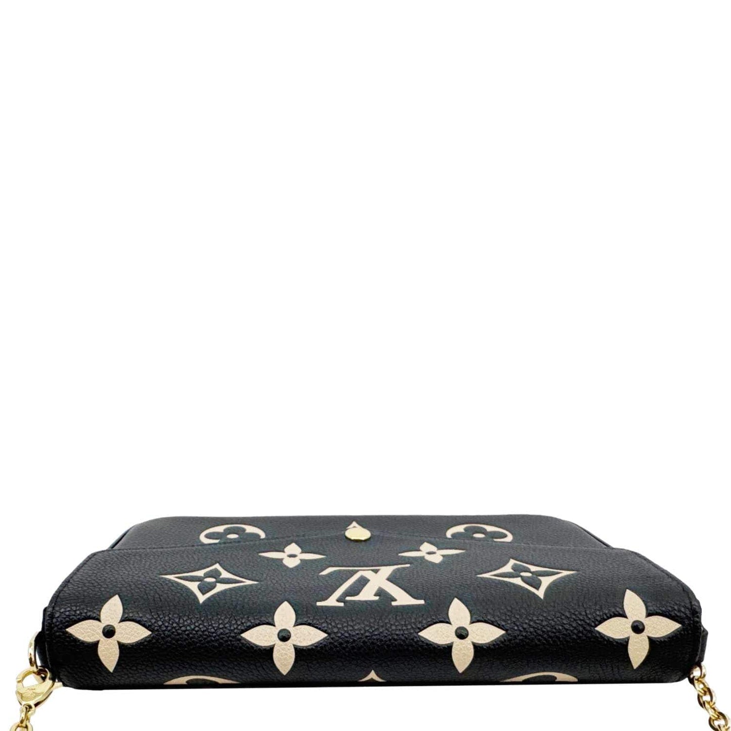 LOUIS VUITTON Felicie Pochette Monogram Empreinte Crossbody Bag Black