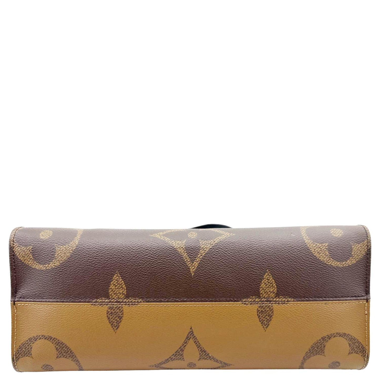LOUIS VUITTON Onthego MM Giant Monogram Reverse Canvas Tote Bag Brown