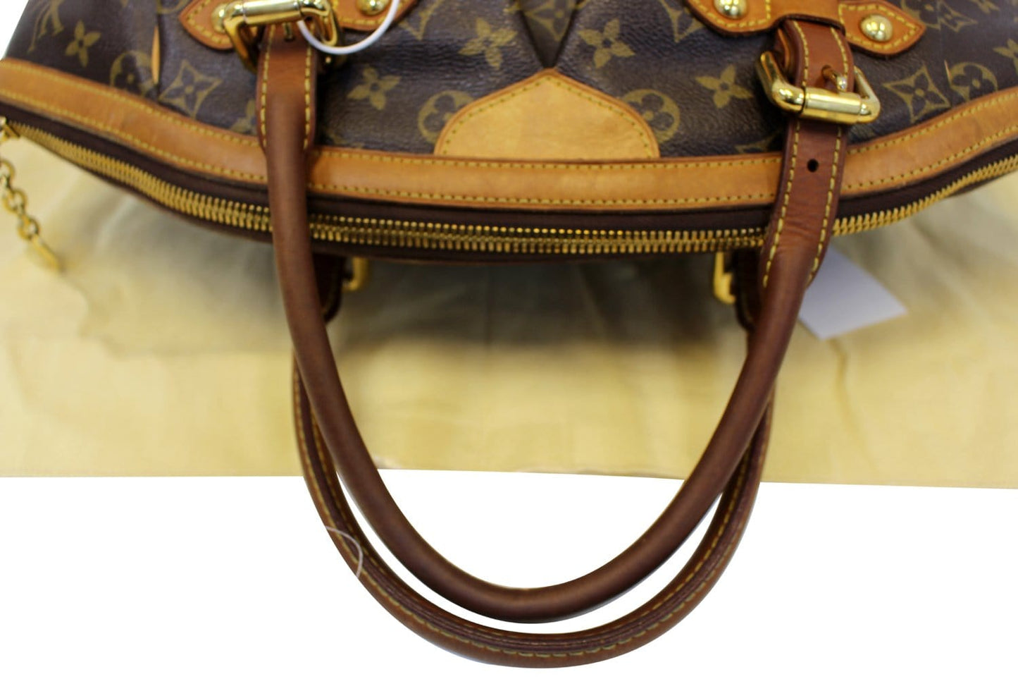 LOUIS VUITTON Tivoli GM Monogram Canvas Shoulder Bag Brown
