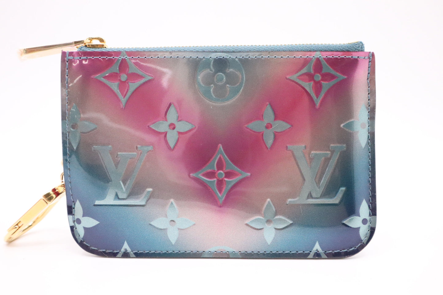 Louis Vuitton Pochette ClÃ©s in Degrade Vernis Leather