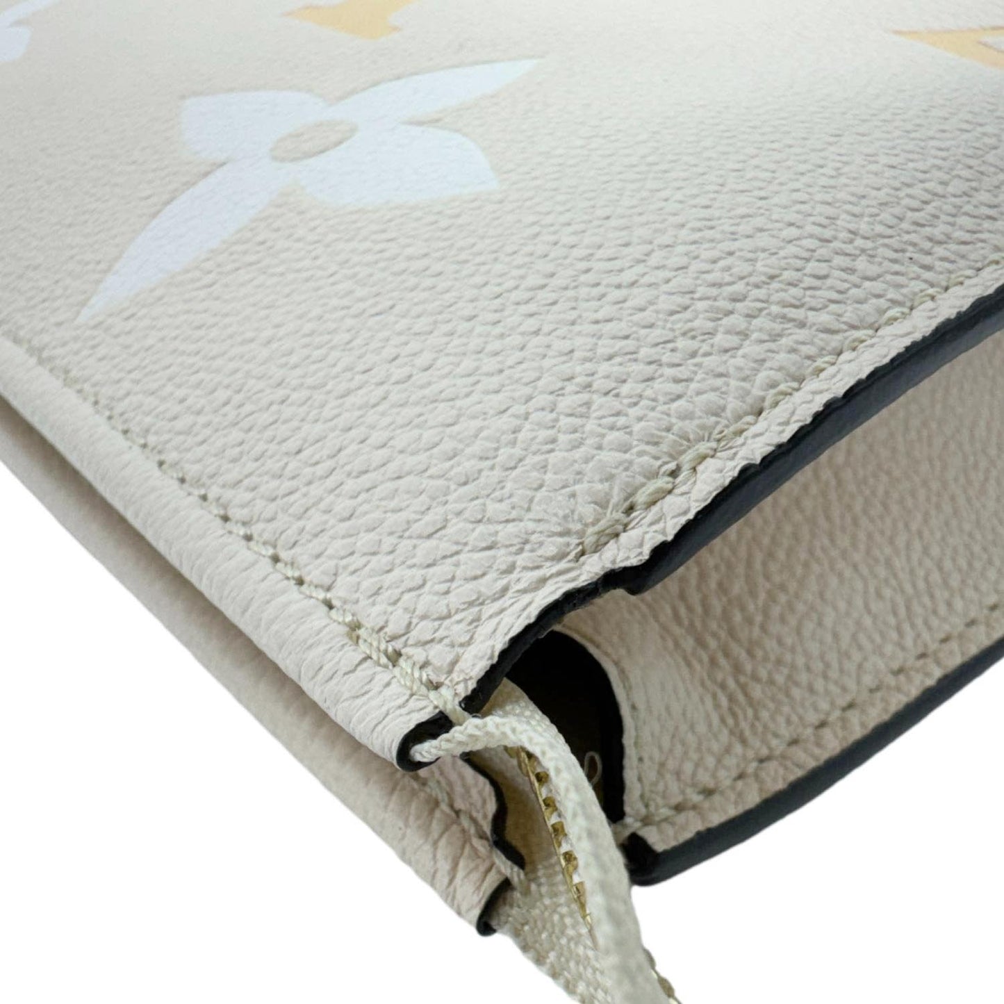 LOUIS VUITTON Toiletry Pouch 26 by the pool Monogram Empreinte Leather  Clutch Cream