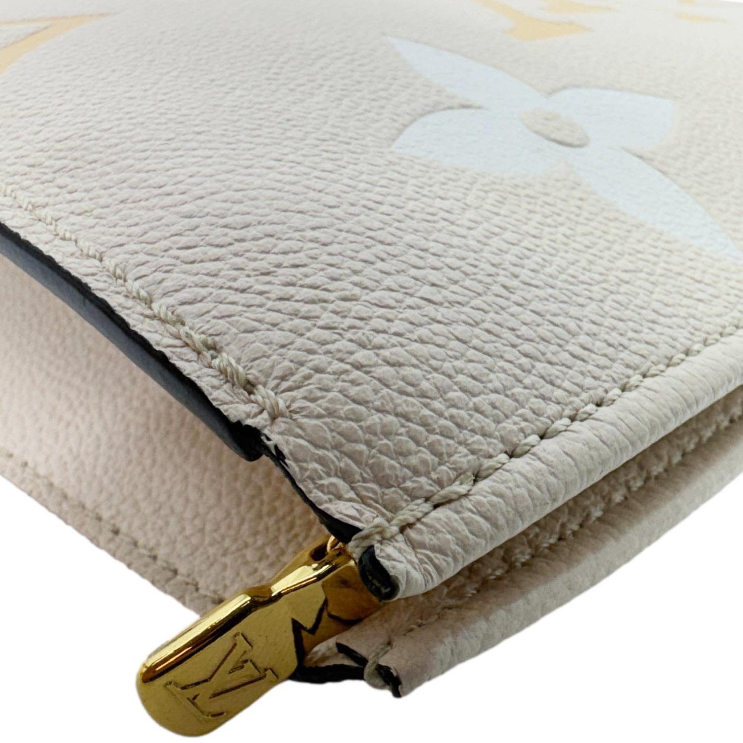 LOUIS VUITTON Toiletry Pouch 26 by the pool Monogram Empreinte Leather  Clutch Cream