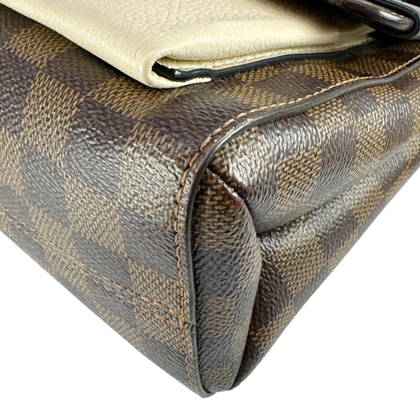 LOUIS VUITTON Vavin PM Damier Ebene Crossbody Bag Cream