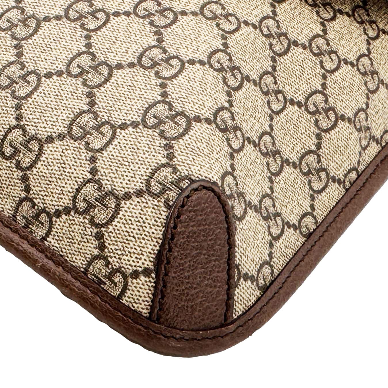 GUCCI Neo Vintage Medium GG Supreme Canvas Messenger Bag Beige 598604