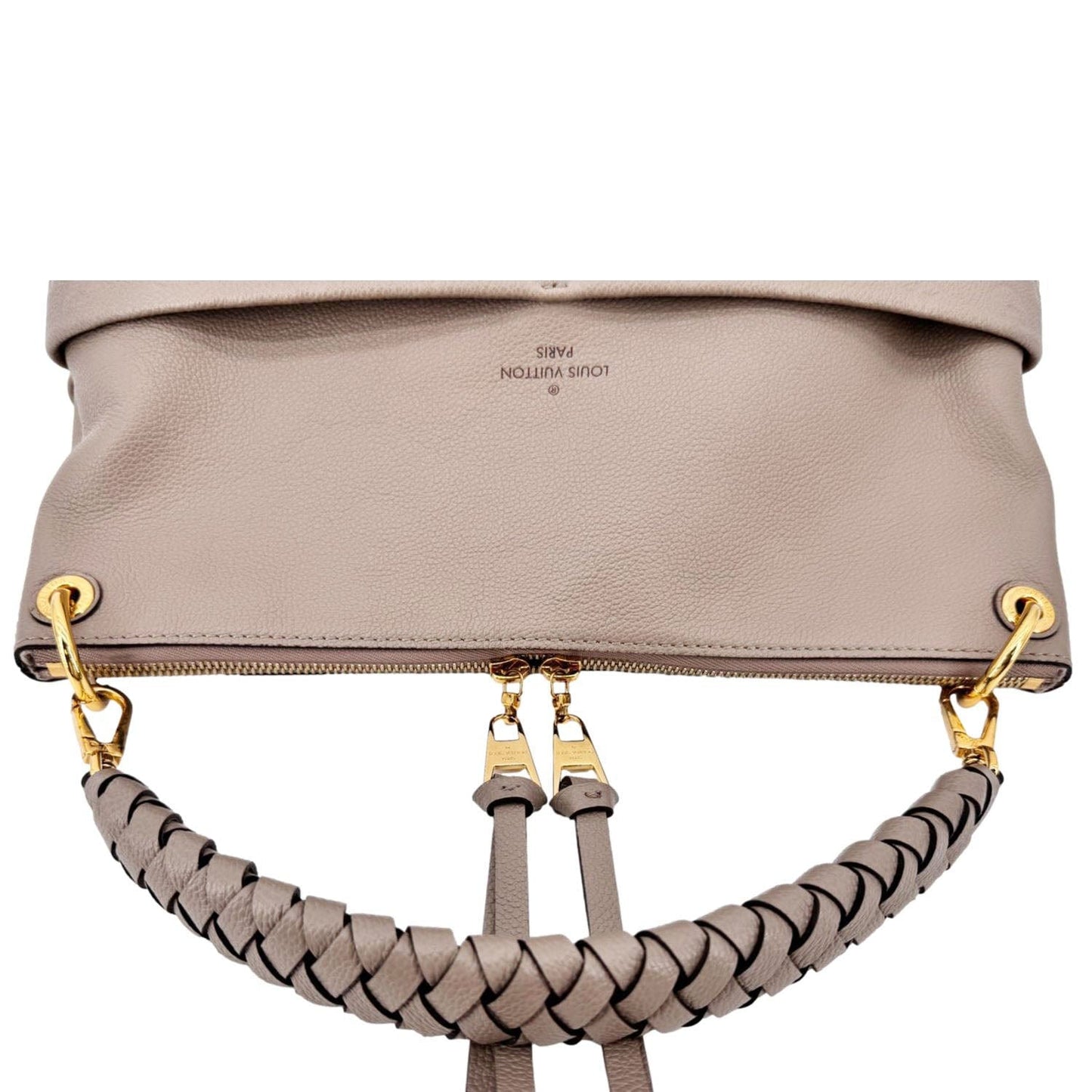 LOUIS VUITTON Maida Monogram Empreinte Leather Hobo Shoulder Bag Dune