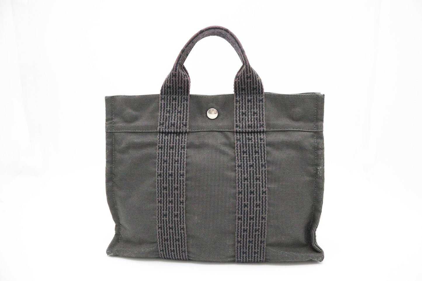 Hermes Herline Fourre-Tout PM in Grey Canvas