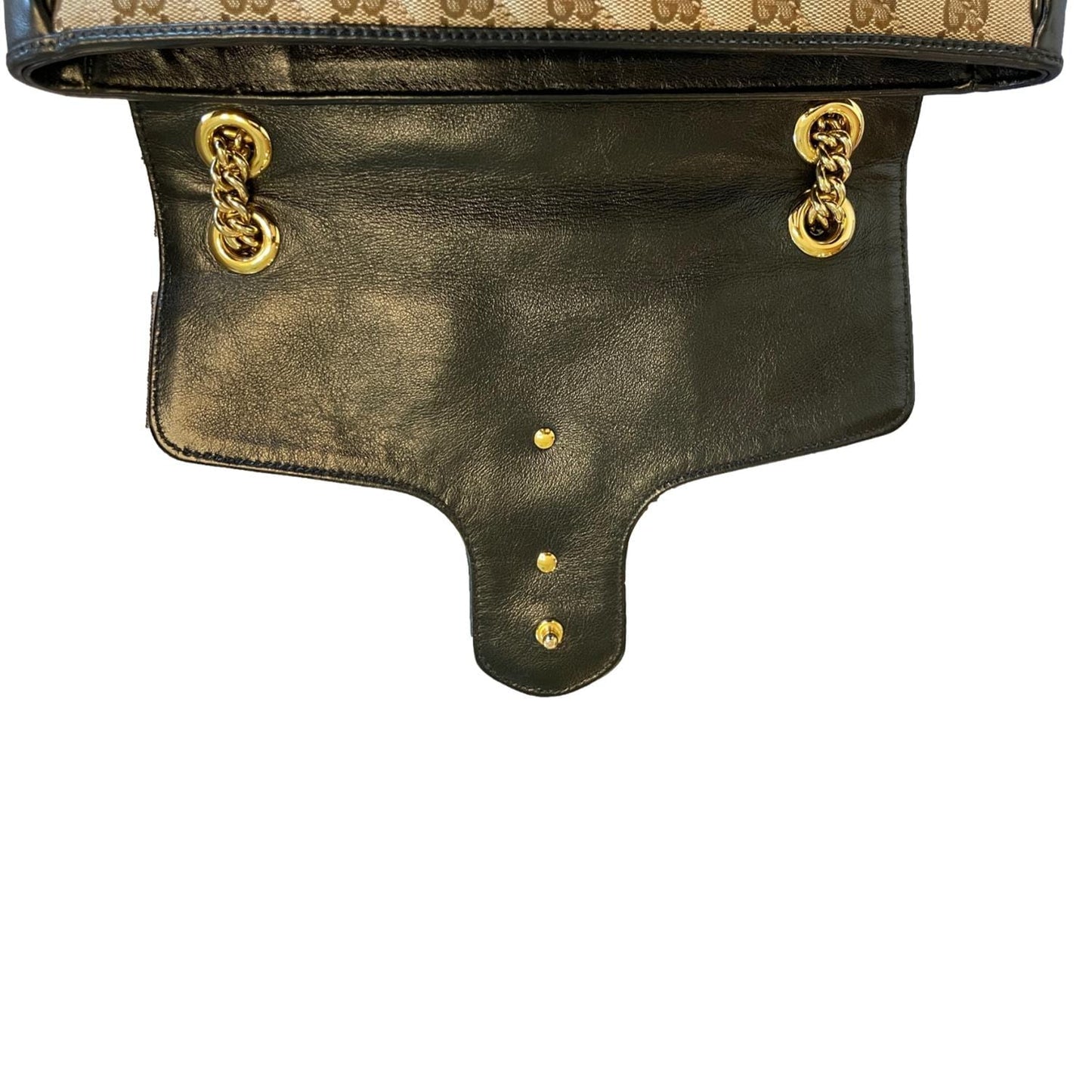 GUCCI GG Marmont Medium Canvas Crossbody Bag Beige 443496