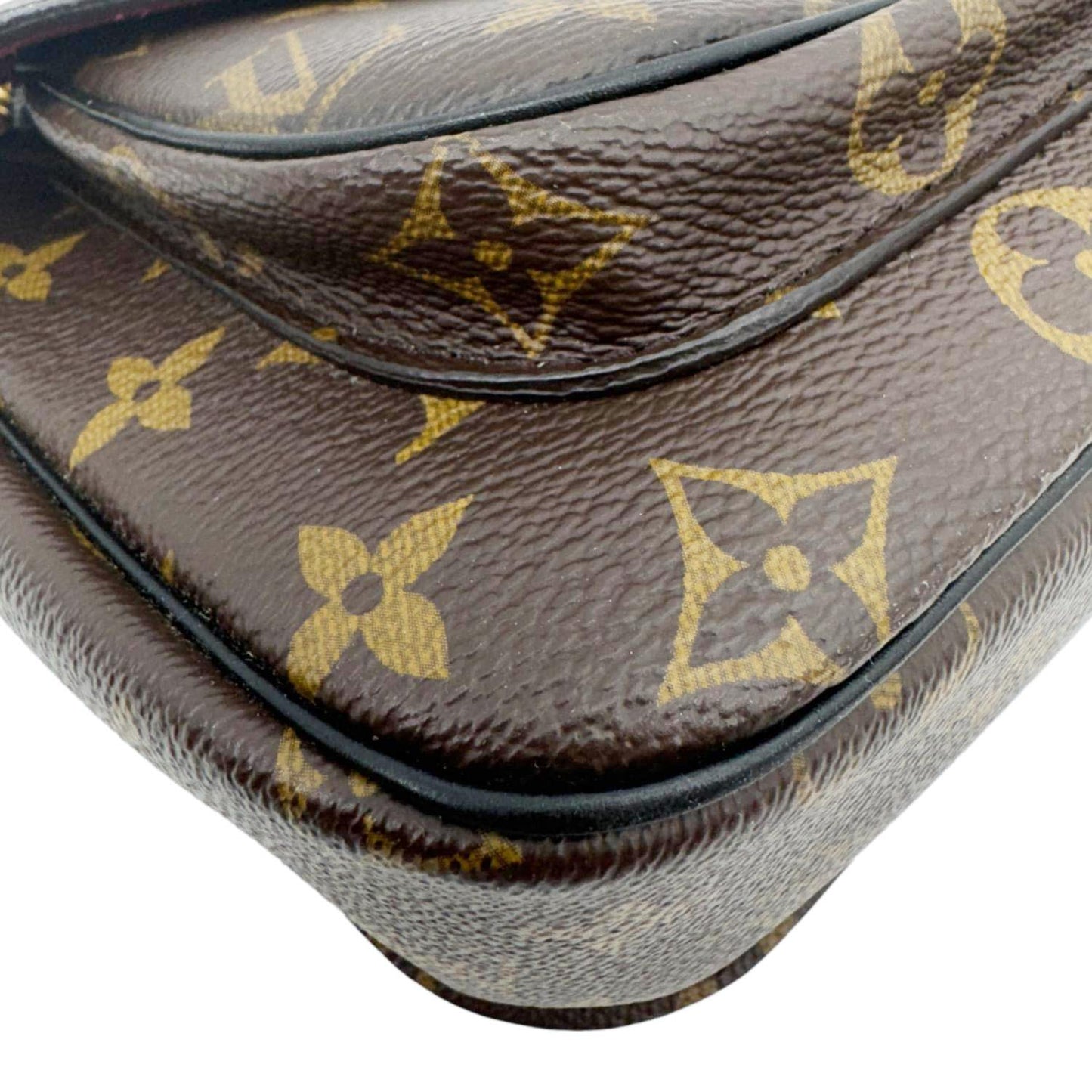 LOUIS VUITTON Passy NM Monogram Canvas Shoulder Bag Brown