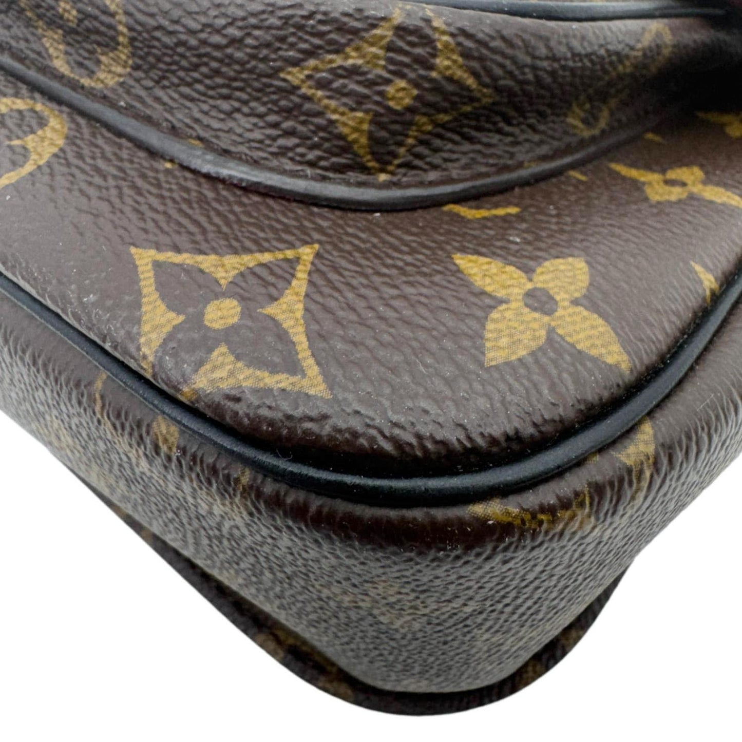 LOUIS VUITTON Passy NM Monogram Canvas Shoulder Bag Brown
