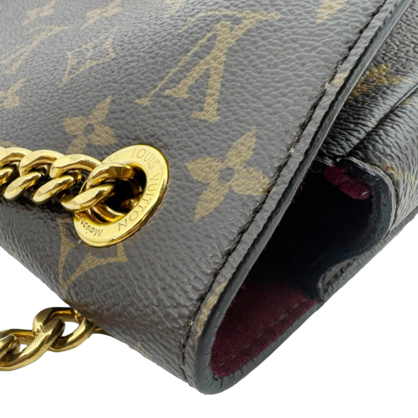 LOUIS VUITTON Passy NM Monogram Canvas Shoulder Bag Brown