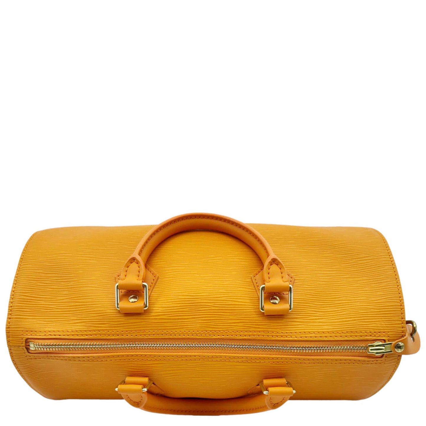 LOUIS VUITTON Speedy 30 Epi Leather Satchel Bag Orange