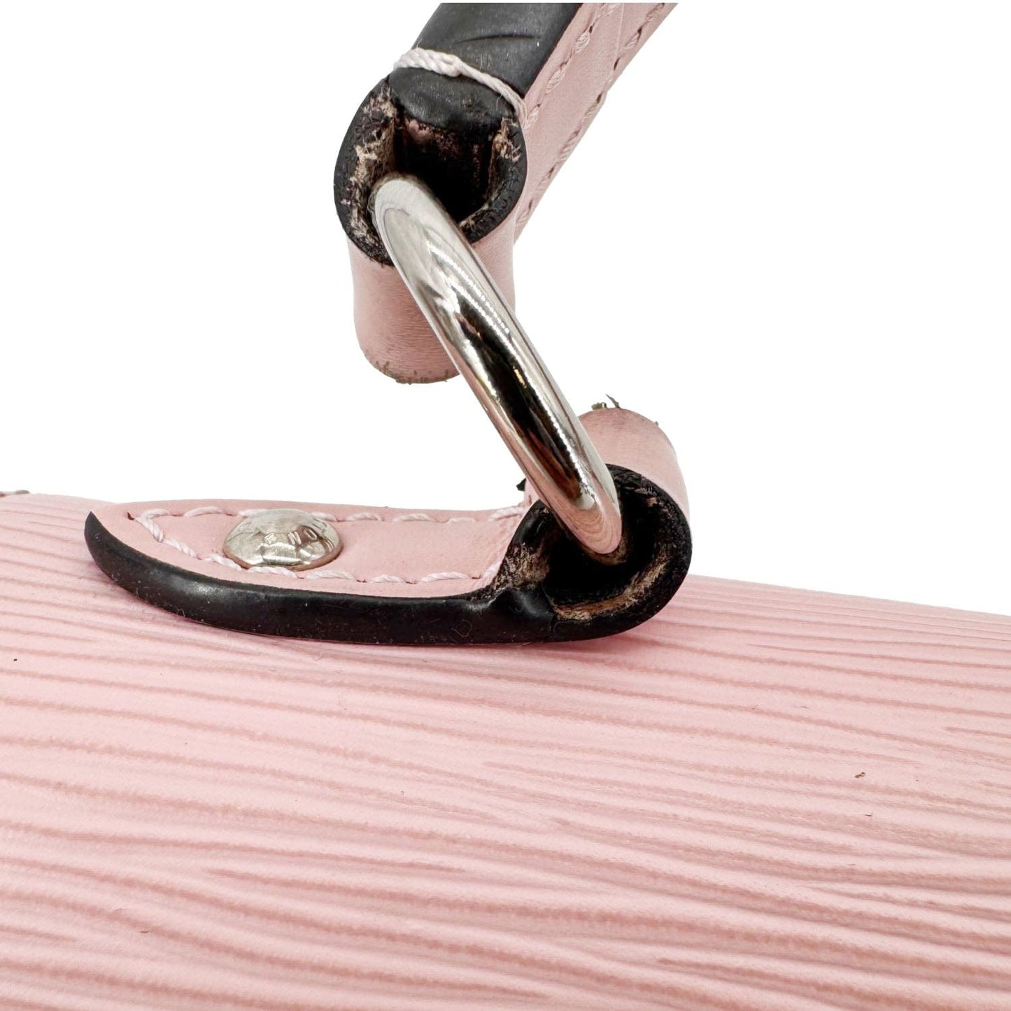 LOUIS VUITTON Cluny BB Epi Leather Top Handle Crossbody Bag Pink