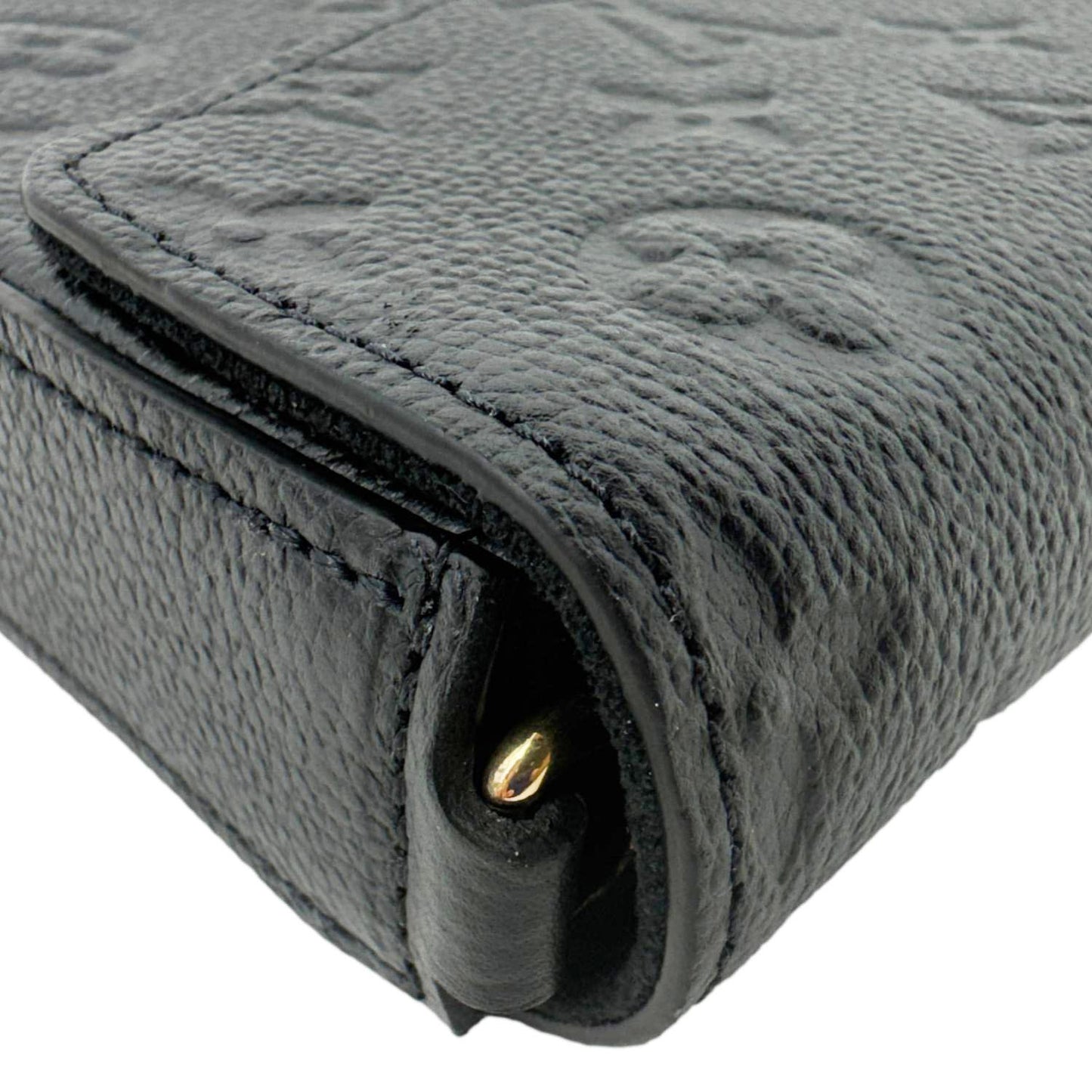 LOUIS VUITTON Felicie Pochette Monogram Empreinte Crossbody Bag Black