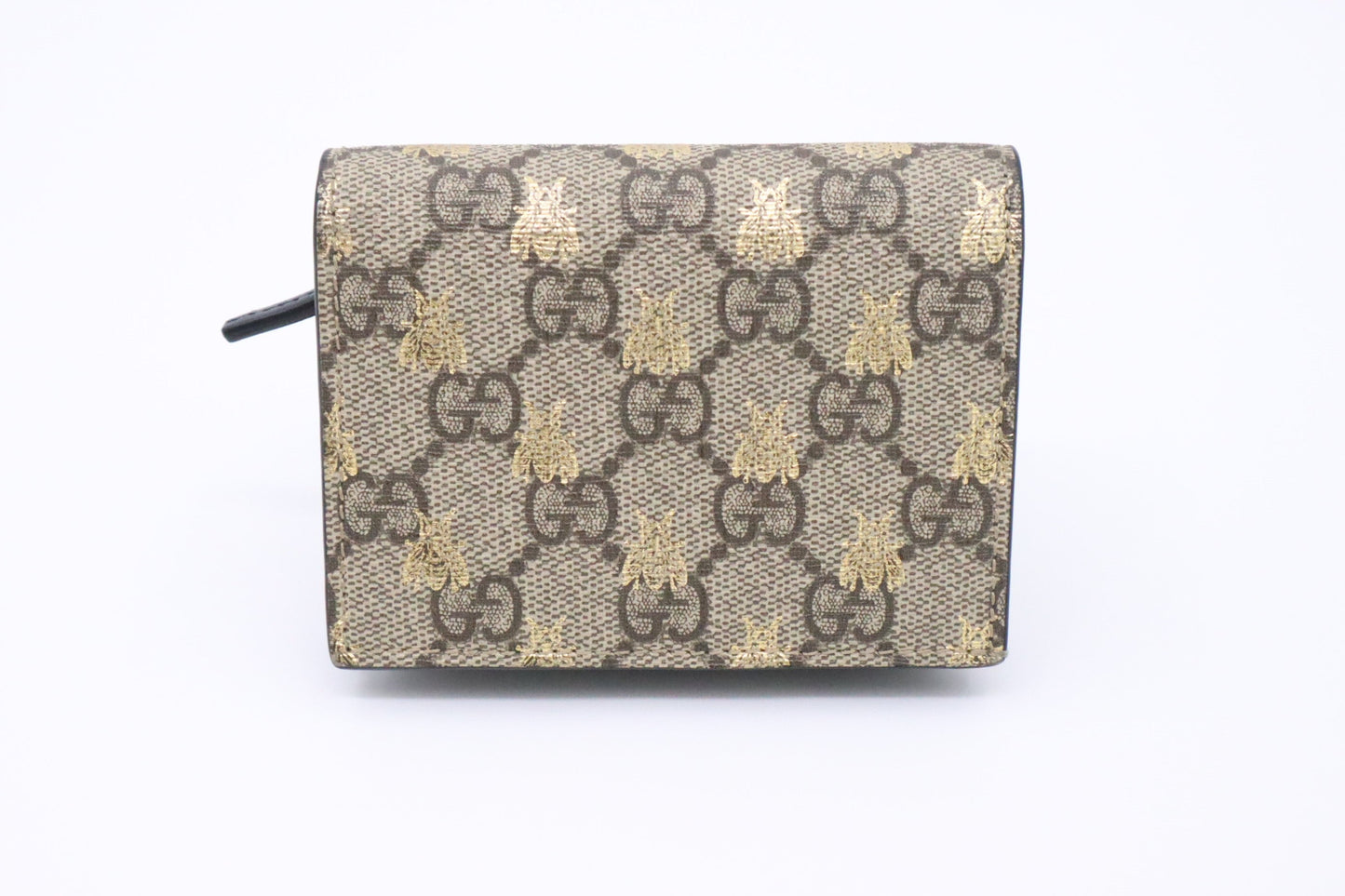 Gucci Bee Compact Wallet in GG Bee Canvas