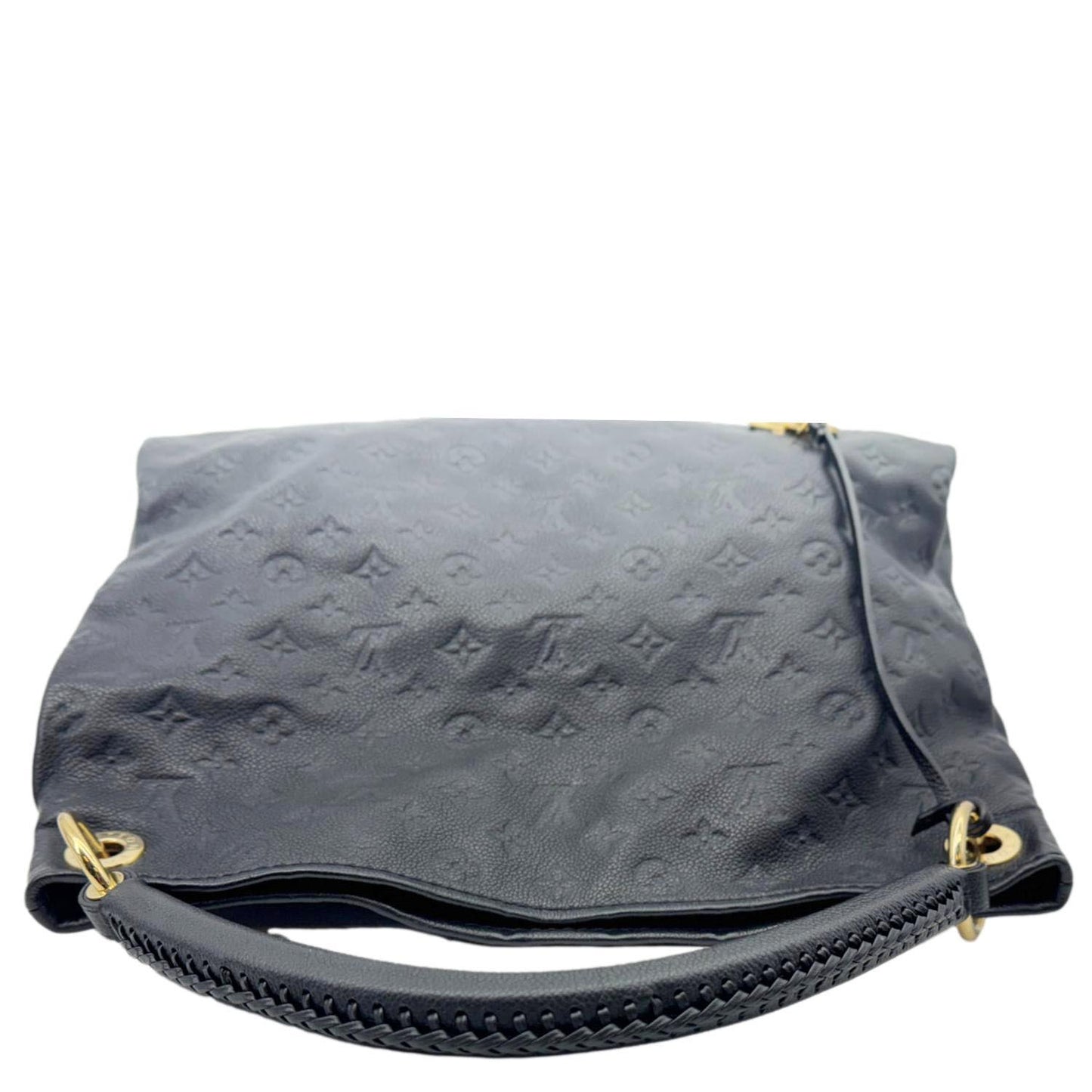 LOUIS VUITTON Artsy MM Monogram Empreinte Leather Hobo Bag Black