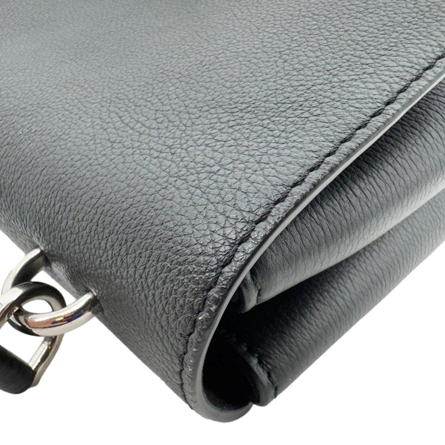 LOUIS VUITTON Mylockme Soft Calfskin Leather Top Handle Shoulder Bag Creme