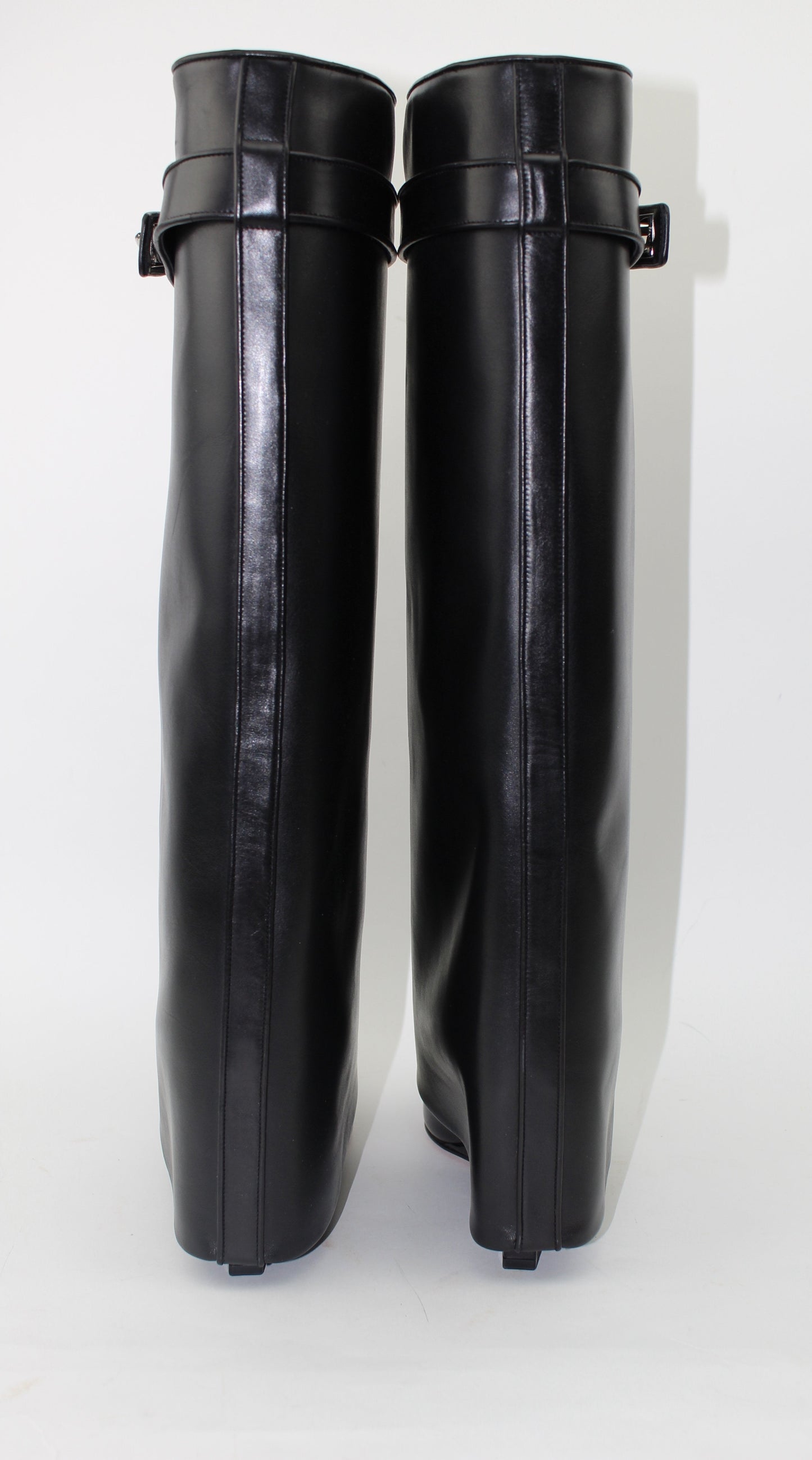 GIVENCHY SHARK LOCK KNEE-HIGH BOOTS