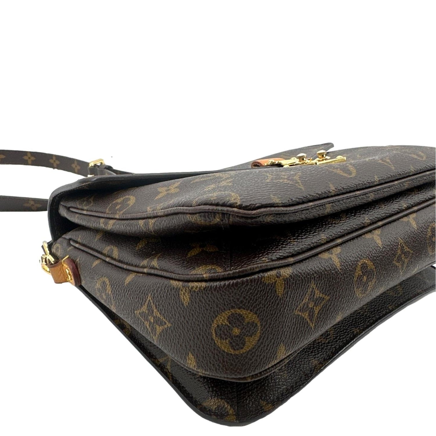 LOUIS VUITTON Metis Pochette Monogram Canvas Crossbody Bag Brown
