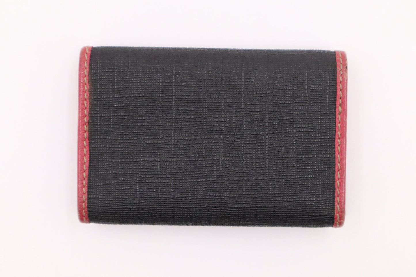Gucci Key Case in Pink and Black Canvas