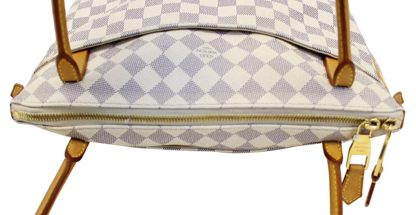 LOUIS VUITTON Damier Azur Figheri PM Shoulder Bag