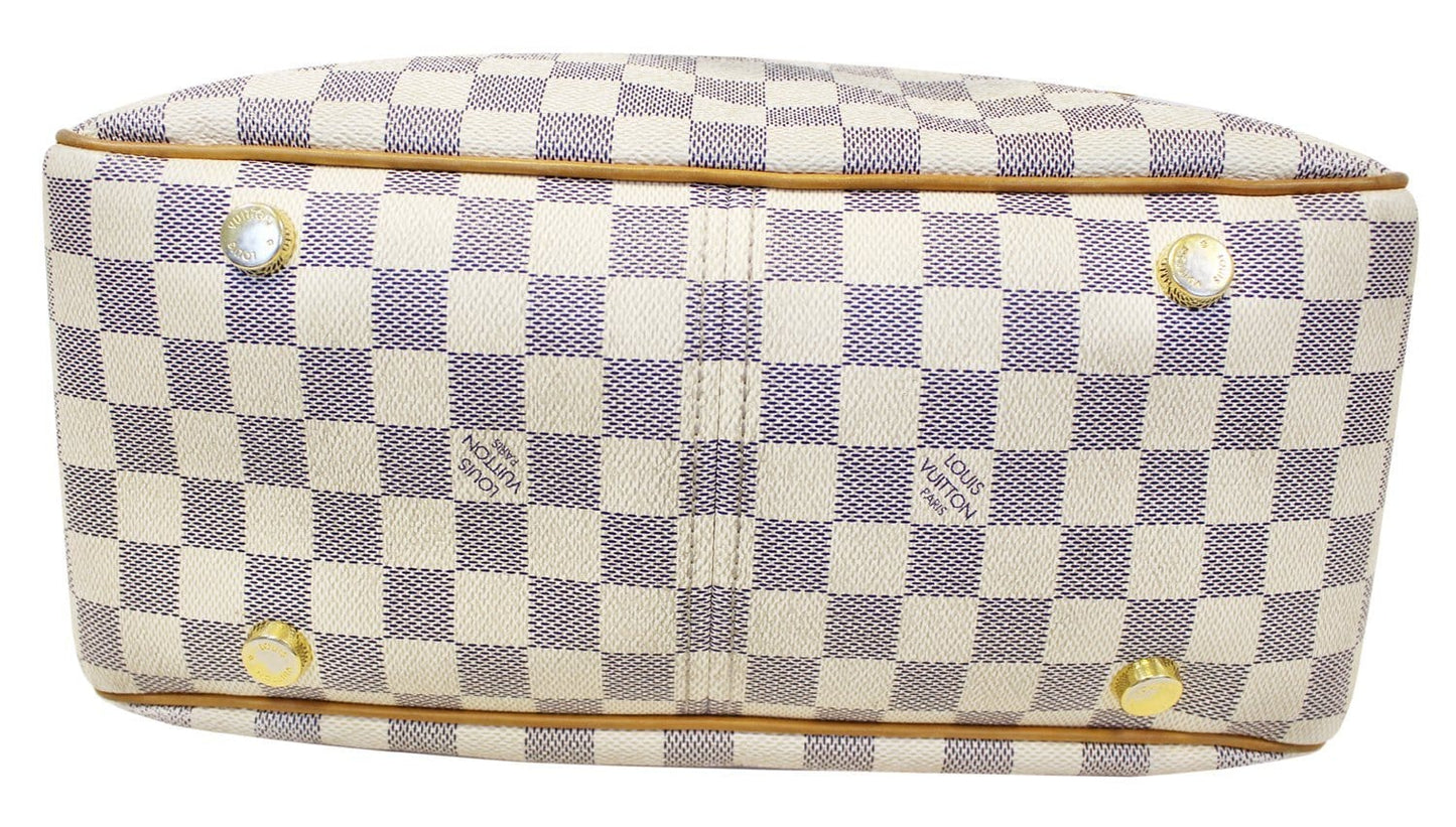 LOUIS VUITTON Damier Azur Figheri PM Shoulder Bag