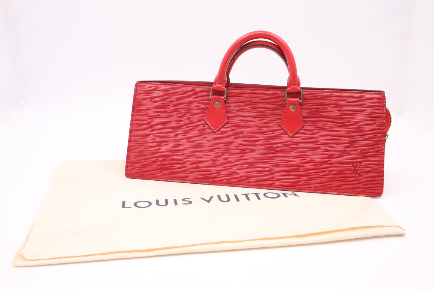 Louis Vuitton Triangle in Red Epi Leather