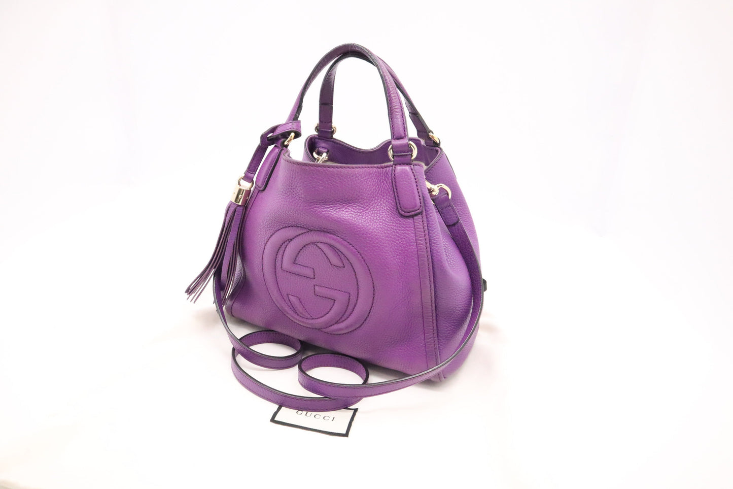 Gucci Soho Tote in Purple Leather