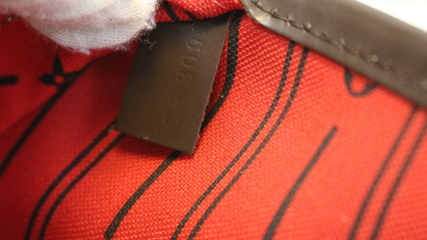 LOUIS VUITTON Damier Ebene Neverfull MM Tote Bag