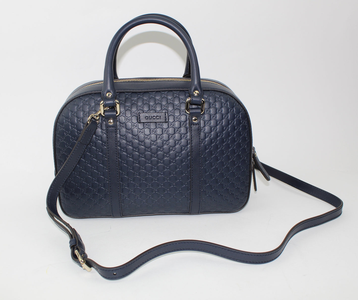 Gucci Guccissima Micro Navy bag