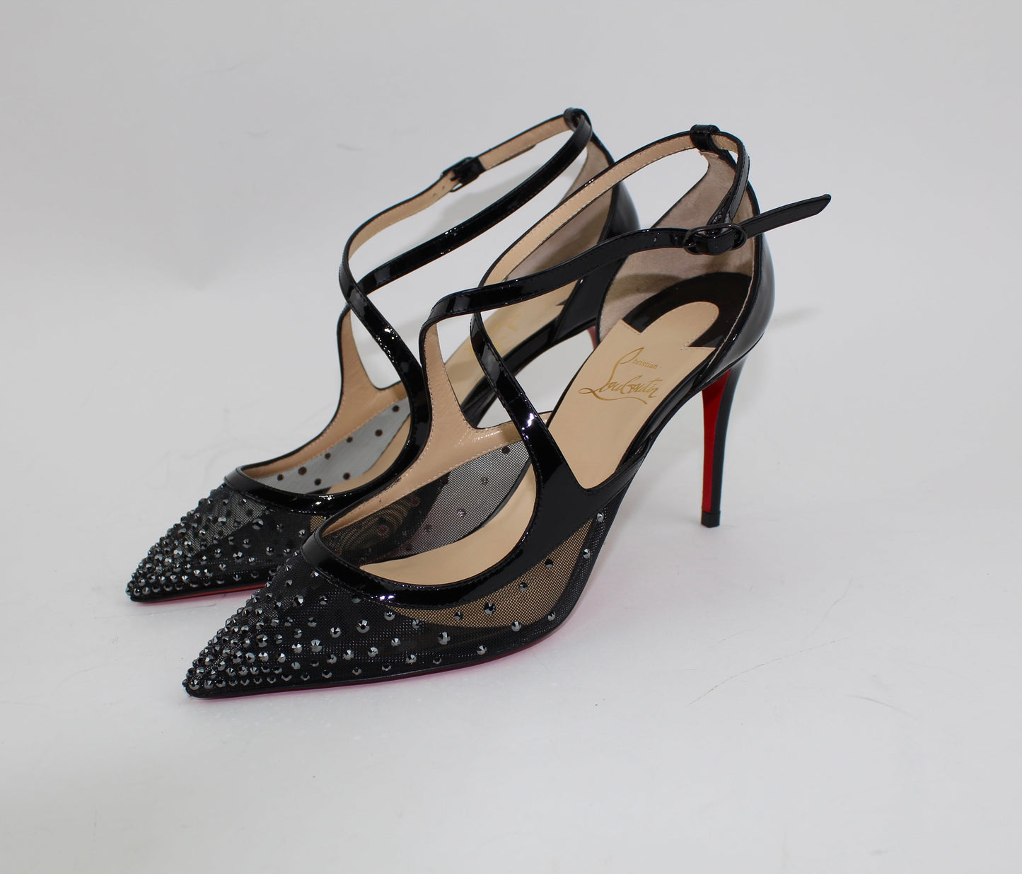 CHRISTIAN LOUBOUTIN TWISTISSIMA STRASS 85mm