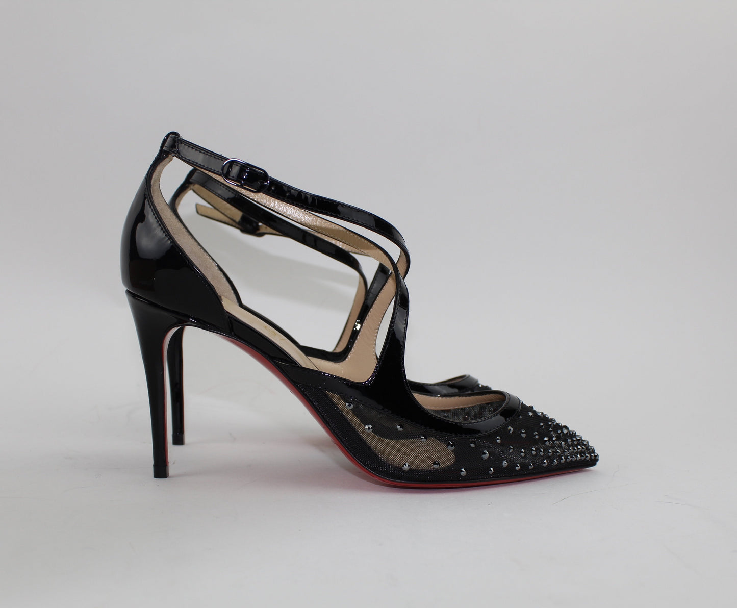 CHRISTIAN LOUBOUTIN TWISTISSIMA STRASS 85mm