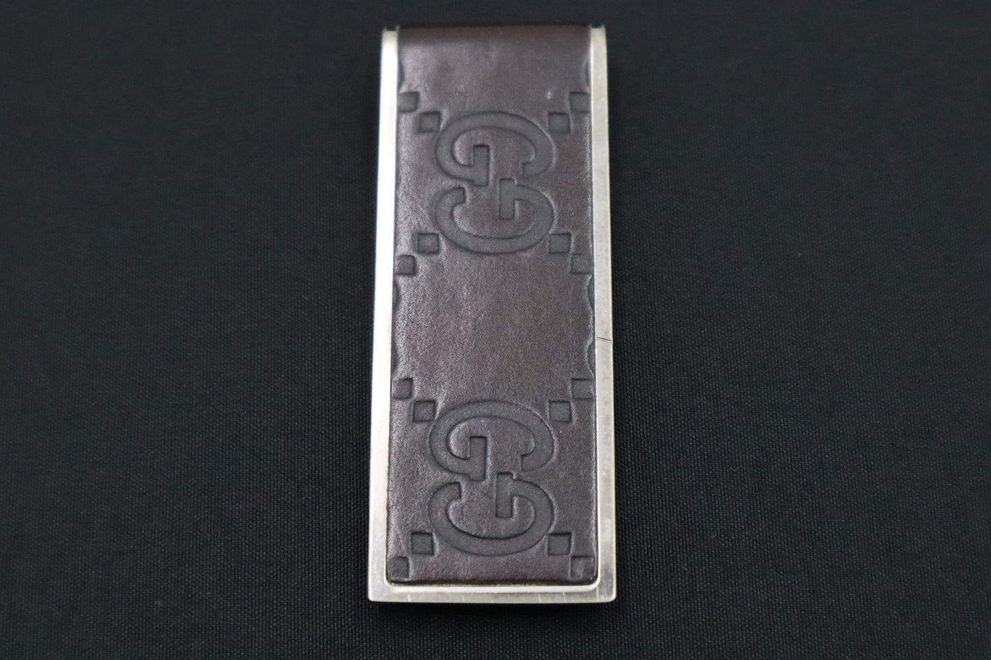 Gucci Money Clip in Brown Guccissima Leather