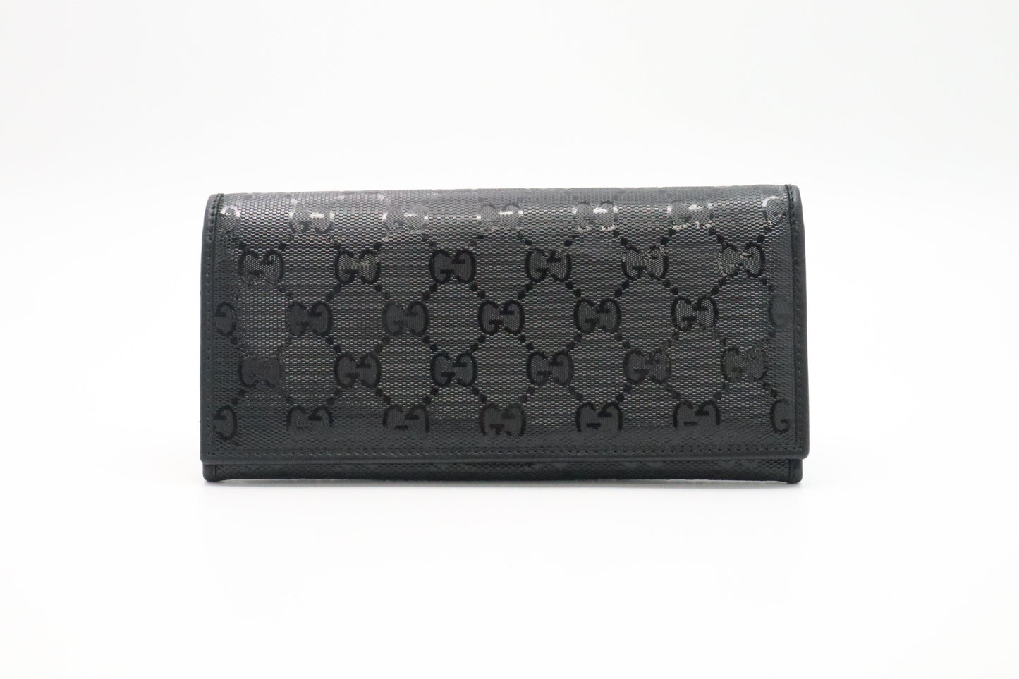 Gucci Long Wallet in Black Imprime Canvas